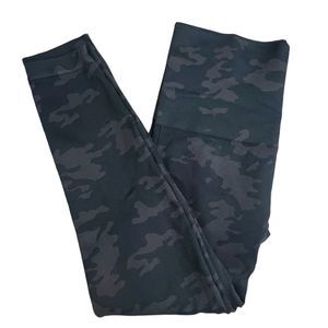 Spanx Womens Gray Camo High Rise Look At Me Now‎ Cropped Leggings Large